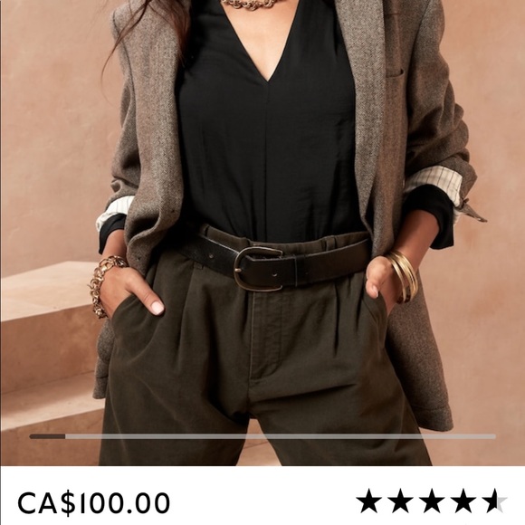 Banana Republic Black Long Sleeve Blouse XS - Picture 4 of 10